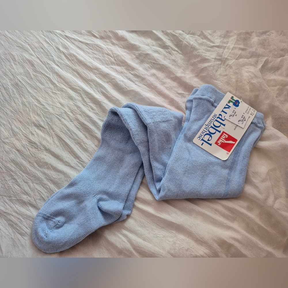 Falke Cotton Blend Baby Tights Light Blue Size 9-12 Months
